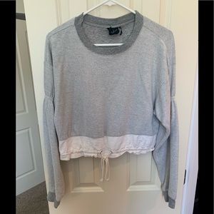 Urban outfitters long sleeve crop shirt